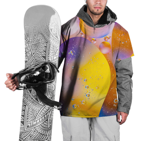 Накидка на куртку 3D с принтом Градиент | Яркие Пузыри в Курске, 100% полиэстер |  | Тематика изображения на принте: градиент | лазурный | радуга | хайп | цветной | шмот