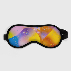 Маска для сна 3D с принтом Градиент | Яркие Пузыри в Курске, внешний слой — 100% полиэфир, внутренний слой — 100% хлопок, между ними — поролон |  | Тематика изображения на принте: градиент | лазурный | радуга | хайп | цветной | шмот