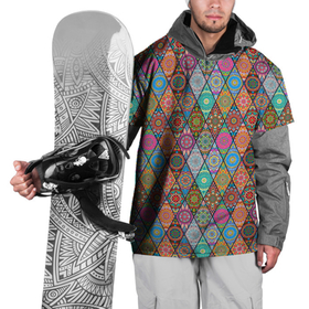 Накидка на куртку 3D с принтом Мандалы Текстура в Санкт-Петербурге, 100% полиэстер |  | Тематика изображения на принте: орнамент | печворк | текстура | узор | хиппи