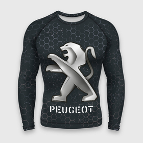 Мужской рашгард 3D с принтом ПЕЖО  Peugeot + Соты ,  |  | auto | logo | moto | peugeot | symbol | авто | автомобиль | гонки | знак | лого | логотип | логотипы | марка | машина | мото | пежо | символ | символы | соты