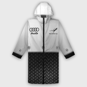 Дождевик унисекс 3D с принтом Audi Ауди Сталь в Ухте,  |  | audi | auto | quattro | авто | автомобиль | ауди | кватро | куатро | марка | машина