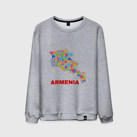 Мужской свитшот хлопок с принтом Armenian Color , 100% хлопок |  | armenia | армения | армяне | армянин | ереван | казказ | карта | ссср | страна | турист | флаг