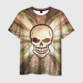 Мужская футболка 3D с принтом Vanguard skull   Sun в Белгороде, 100% полиэфир | прямой крой, круглый вырез горловины, длина до линии бедер | jaw | skull | sun | teeth | vanguard | авангард | зубы | пасть | солнце | череп