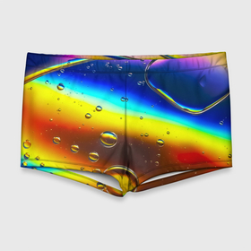 Мужские купальные плавки 3D с принтом Градиент | Жёлто Синяя Абстракция , Полиэстер 85%, Спандекс 15% |  | Тематика изображения на принте: градиент | лазурный | радуга | хайп | цветной | шмот