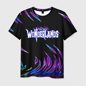 Мужская футболка 3D с принтом Tiny Tinas Wonderlands, Лого в Петрозаводске, 100% полиэфир | прямой крой, круглый вырез горловины, длина до линии бедер | Тематика изображения на принте: borderlands | tiny tinas borderlands | tiny tinas wonderlands | крошечная тина | тина тина вондерленд | тина тина вондерлэнд | тина тинас