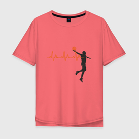 Мужская футболка хлопок Oversize с принтом Карим Абдул Джаббар в Курске, 100% хлопок | свободный крой, круглый ворот, “спинка” длиннее передней части | basketball | nba | sport | баскетбол | баскетболист | мяч | нба | пульс | спорт
