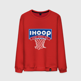 Мужской свитшот хлопок с принтом I Hoop в Смоленске, 100% хлопок |  | Тематика изображения на принте: basketball | nba | sport | баскетбол | баскетболист | мяч | нба | спорт