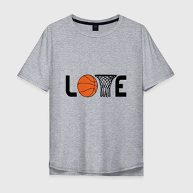 Мужская футболка хлопок Oversize с принтом Love Game , 100% хлопок | свободный крой, круглый ворот, “спинка” длиннее передней части | basketball | game | love | nba | slam dunk | sport | баскетбол | баскетболист | игра | мяч | нба | спорт | спортсмен