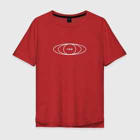 Мужская футболка хлопок Oversize с принтом Минус   это плюс в Санкт-Петербурге, 100% хлопок | свободный крой, круглый ворот, “спинка” длиннее передней части | вселенная | знаки | космос | метематика | минус | плюс | противоречия | физика