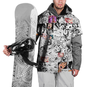 Накидка на куртку 3D с принтом Ahegao Girls в Петрозаводске, 100% полиэстер |  | Тематика изображения на принте: ahegao | anime | breast | аниме | ахегао | о face | тян