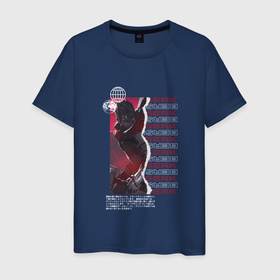 Мужская футболка хлопок с принтом Berserk in battle в Санкт-Петербурге, 100% хлопок | прямой крой, круглый вырез горловины, длина до линии бедер, слегка спущенное плечо. | anime | berserk | guts | kenpuu denki berserk | аниме | анимэ | берсерк | гатс