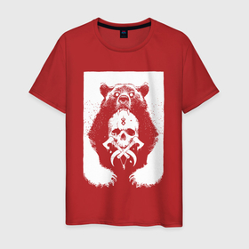 Мужская футболка хлопок с принтом Berserks skull в Екатеринбурге, 100% хлопок | прямой крой, круглый вырез горловины, длина до линии бедер, слегка спущенное плечо. | anime | berserk | kenpuu denki berserk | аниме | анимэ | берсерк