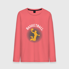 Мужской лонгслив хлопок с принтом Basketball Dunk в городе Новоалтайск, 100% хлопок |  | basketball | game | nba | slam dunk | sport | баскетбол | баскетболист | игра | мяч | нба | спорт | спортсмен