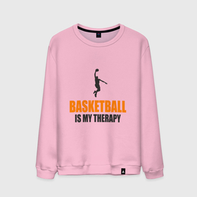 Мужской свитшот хлопок с принтом Баскетбол моя терапия в Белгороде, 100% хлопок |  | basketball | game | nba | slam dunk | sport | баскетбол | баскетболист | игра | мяч | нба | спорт | спортсмен
