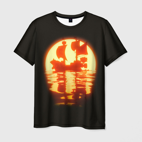 Мужская футболка 3D с принтом Саузенд Санни | Ван Пис в Тюмени, 100% полиэфир | прямой крой, круглый вырез горловины, длина до линии бедер | Тематика изображения на принте: glow | luffy | moon | neon | night | one | piece | pirate | sanji | ship | sun | sunny | sunset | thousand | water | zoro | алое | алый | блики | ван | водная | гладь | закат | зоро | корабль | красное | луна | луффи | нами | неон | ночь | пиратский | пир