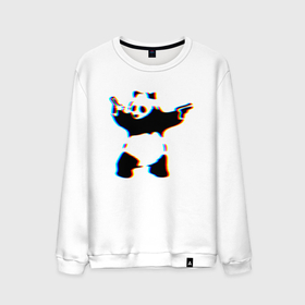 Мужской свитшот хлопок с принтом Banksy Panda with guns   Бэнкси в Санкт-Петербурге, 100% хлопок |  | banksy | panda | panda with guns | арт | бенкси | бэнкси | граффити | картина | панда | роберт | робин бэнкс | робин ганнингхем | стрит арт | творчество | художник
