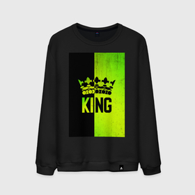 Мужской свитшот хлопок с принтом Надпись KING в Курске, 100% хлопок |  | colors | king | в топе | в тренде | король | топ | царь | цвета | ярко