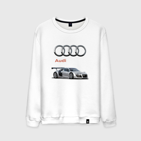 Мужской свитшот хлопок с принтом Audi   Germany в Тюмени, 100% хлопок |  | Тематика изображения на принте: audi | car | germany | prestige | автомобиль | ауди | германия | престиж