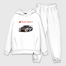 Мужской костюм хлопок OVERSIZE с принтом Audi Motorsport   Racing team ,  |  | audi | car | motorsport | power | racing | sport | team | автомобиль | автоспорт | ауди | гонка | мощь