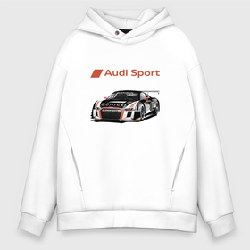 Мужское худи Oversize хлопок с принтом Audi Motorsport   Racing team , френч-терри — 70% хлопок, 30% полиэстер. Мягкий теплый начес внутри —100% хлопок | боковые карманы, эластичные манжеты и нижняя кромка, капюшон на магнитной кнопке | audi | car | motorsport | power | racing | sport | team | автомобиль | автоспорт | ауди | гонка | мощь