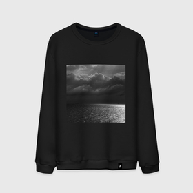 Мужской свитшот хлопок с принтом Black sea в Тюмени, 100% хлопок |  | Тематика изображения на принте: вода | луч | море | облака | природа | солнце | черный | шторм | эстетика