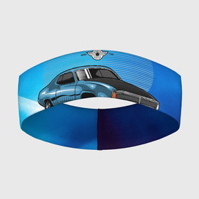 Повязка на голову 3D с принтом Синий Ретро автомобиль в Новосибирске,  |  | Тематика изображения на принте: авто | автомобиль | классика | машина | ретро | ретро автомобиль | старая машина