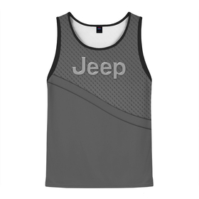 Мужская майка 3D с принтом JEEP СПОРТ в Ухте, 100% полиэстер | круглая горловина, приталенный силуэт, длина до линии бедра. Пройма и горловина окантованы тонкой бейкой | 2020 | auto | jeep | sport | авто | автомобиль | автомобильные | бренд | дрифт | марка | машины | спорт | тюнинг