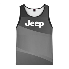 Мужская майка 3D с принтом JEEP спорт. в Ухте, 100% полиэстер | круглая горловина, приталенный силуэт, длина до линии бедра. Пройма и горловина окантованы тонкой бейкой | 2020 | auto | jeep | sport | авто | автомобиль | автомобильные | бренд | дрифт | марка | машины | спорт | тюнинг
