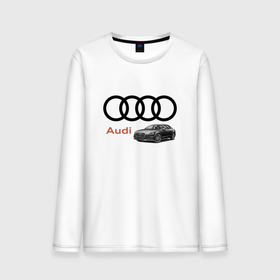 Мужской лонгслив хлопок с принтом Audi   Prestige в Екатеринбурге, 100% хлопок |  | audi | car | germany | power | автомобиль | ауди | германия | мощь
