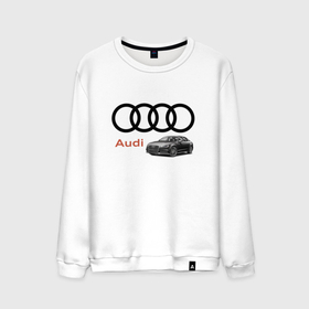 Мужской свитшот хлопок с принтом Audi   Prestige в Тюмени, 100% хлопок |  | Тематика изображения на принте: audi | car | germany | power | автомобиль | ауди | германия | мощь