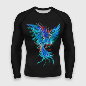 Мужской рашгард 3D с принтом Феникс  Phoenix ,  |  | ash | bird | blue | fire | flame | flight | heat | phoenix | rebirth | wings | возрождение | голубая | жар | крылья | огненная | огонь | пепел | перерождение | пламя | полет | птица | феникс
