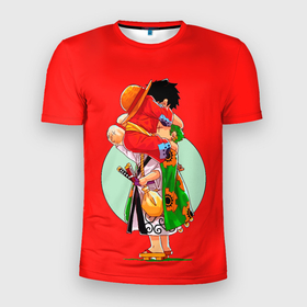 Мужская футболка 3D Slim с принтом Объятия Луффи | чиби Ван Пис в Новосибирске, 100% полиэстер с улучшенными характеристиками | приталенный силуэт, круглая горловина, широкие плечи, сужается к линии бедра | Тематика изображения на принте: ashura | chibi | d | hat | katana | luffy | monkey | mugiwara | one | piece | pirate | roronoa | samurai | straw | zoro | ашура | ван | ди | зоро | катана | луффи | манки | меч | монки | мугивара | на | объятия | охотник | пиратов | пис | ророноа | саке |