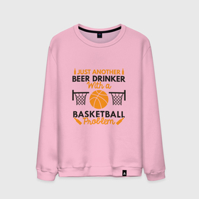 Мужской свитшот хлопок с принтом Basketball  Beer , 100% хлопок |  | basketball | game | nba | sport | баскетбол | баскетболист | игра | мяч | нба | спорт | спортсмен