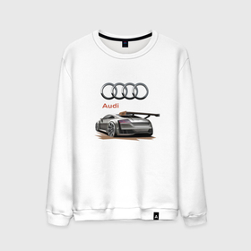Мужской свитшот хлопок с принтом Audi   Racing team в Белгороде, 100% хлопок |  | audi | car | motorsport | power | racing | автомобиль | автоспорт | ауди | гонка | мощь