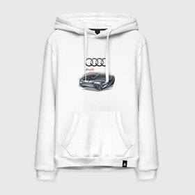 Мужская толстовка хлопок с принтом Audi   Concept в Екатеринбурге, френч-терри, мягкий теплый начес внутри (100% хлопок) | карман-кенгуру, эластичные манжеты и нижняя кромка, капюшон с подкладом и шнурком | audi | car | concept | germany | power | prestige | автомобиль | ауди | германия | мощь