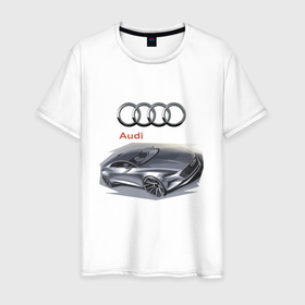 Мужская футболка хлопок с принтом Audi   Concept , 100% хлопок | прямой крой, круглый вырез горловины, длина до линии бедер, слегка спущенное плечо. | audi | car | concept | germany | power | prestige | автомобиль | ауди | германия | мощь