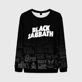Мужской свитшот 3D с принтом Black Sabbath логотипы рок групп в Петрозаводске, 100% полиэстер с мягким внутренним слоем | круглый вырез горловины, мягкая резинка на манжетах и поясе, свободная посадка по фигуре | black | black sabath | black sabbath | hard rock | heavy metal | ozzy | sabath | блэк сабат | группы | метал | музыка | оззи | оззи осборн | ози | осборн | рок | хард рок | хэви метал