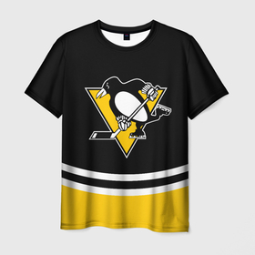 Мужская футболка 3D с принтом Pittsburgh Penguins | Питтсбург Пингвинз в Белгороде, 100% полиэфир | прямой крой, круглый вырез горловины, длина до линии бедер | hockey | nhl | penguins | pittsburg | pittsburgh | pittsburgh penguins | usa | нхл | пингвинз | питтсбург | питтсбург пингвинз | спорт | сша | хоккей | шайба