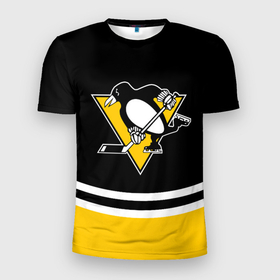 Мужская футболка 3D Slim с принтом Pittsburgh Penguins | Питтсбург Пингвинз в Кировске, 100% полиэстер с улучшенными характеристиками | приталенный силуэт, круглая горловина, широкие плечи, сужается к линии бедра | hockey | nhl | penguins | pittsburg | pittsburgh | pittsburgh penguins | usa | нхл | пингвинз | питтсбург | питтсбург пингвинз | спорт | сша | хоккей | шайба