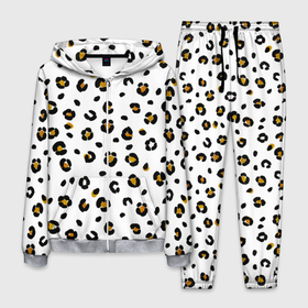 Мужской костюм 3D с принтом пятна леопарда leopard spots , 100% полиэстер | Манжеты и пояс оформлены тканевой резинкой, двухслойный капюшон со шнурком для регулировки, карманы спереди | animal print | animalistic | background | hipard | leopard | skin | spots | white background | yellow | анималистичный | анималистычный | белый фон | гипард | животные | животный | звериный | звериный принт | леопард | леопардовый | паттерн
