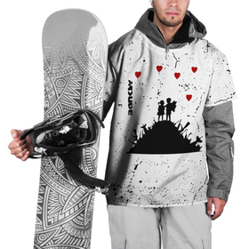 Накидка на куртку 3D с принтом Banksy мальчик и девочка на горе оружия в Новосибирске, 100% полиэстер |  | Тематика изображения на принте: banksy | арт | бенкси | бэнкси | граффити | девочка | девочка с шариком | девушка | картина | мальчик | оружие | парень | роберт | робин бэнкс | робин ганнингхем | стрит арт | творчество | художник