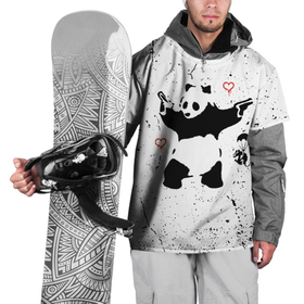 Накидка на куртку 3D с принтом BANKSY БЭНКСИ панда в Тюмени, 100% полиэстер |  | banksy | арт | бенкси | бэнкси | граффити | картина | крыса | мышка | мышь | панда | роберт | робин бэнкс | робин ганнингхем | стрит арт | творчество | художник
