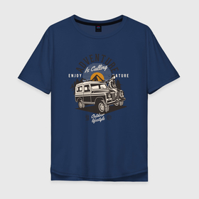 Мужская футболка хлопок Oversize с принтом Путешествие на джипе , 100% хлопок | свободный крой, круглый ворот, “спинка” длиннее передней части | авто | автомобиль | джип | путешественник | путешествие