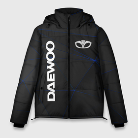 Мужская зимняя куртка 3D с принтом DAEWOO Automobile в Курске, верх — 100% полиэстер; подкладка — 100% полиэстер; утеплитель — 100% полиэстер | длина ниже бедра, свободный силуэт Оверсайз. Есть воротник-стойка, отстегивающийся капюшон и ветрозащитная планка. 

Боковые карманы с листочкой на кнопках и внутренний карман на молнии. | Тематика изображения на принте: 2020 | auto | daewoo | sport | авто | автомобиль | автомобильные | бренд | додж | дэу | марка | машины | спорт