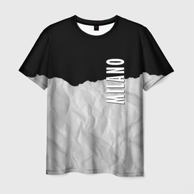 Мужская футболка 3D с принтом Fashion   Texture   Milano в Тюмени, 100% полиэфир | прямой крой, круглый вырез горловины, длина до линии бедер | Тематика изображения на принте: contrast | fashion | milano | texture | контраст | милан | мода | текстура