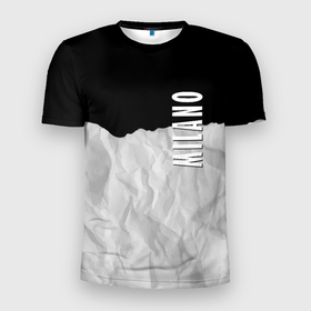 Мужская футболка 3D Slim с принтом Fashion   Texture   Milano , 100% полиэстер с улучшенными характеристиками | приталенный силуэт, круглая горловина, широкие плечи, сужается к линии бедра | contrast | fashion | milano | texture | контраст | милан | мода | текстура