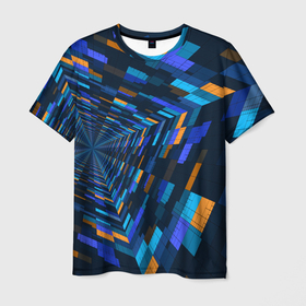 Мужская футболка 3D с принтом Geometric pattern   Fashion   Vanguard в Кировске, 100% полиэфир | прямой крой, круглый вырез горловины, длина до линии бедер | fashion | geometric | pattern | vanguard | авангард | геометрия | мода | узор