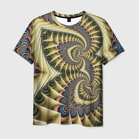 Мужская футболка 3D с принтом Designer pattern в Тюмени, 100% полиэфир | прямой крой, круглый вырез горловины, длина до линии бедер | Тематика изображения на принте: abstraction | design | fashion | pattern | vanguard | абстракция | авангард | дизайн | мода | узор