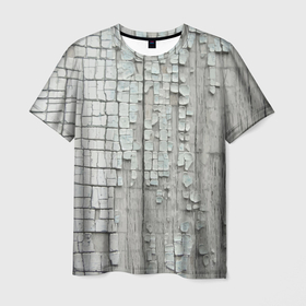 Мужская футболка 3D с принтом Cool wall   Vanguard в Кировске, 100% полиэфир | прямой крой, круглый вырез горловины, длина до линии бедер | fashion | plaster | vanguard | wall | авангард | мода | стена | штукатурка