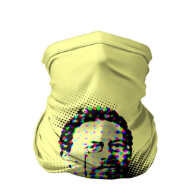 Бандана-труба 3D с принтом Портрет Чехова в Петрозаводске, 100% полиэстер, ткань с особыми свойствами — Activecool | плотность 150‒180 г/м2; хорошо тянется, но сохраняет форму | бюст | очки | писатель | портрет | точки | чехоп